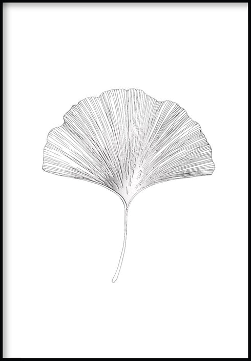 ginkgo leaf poster